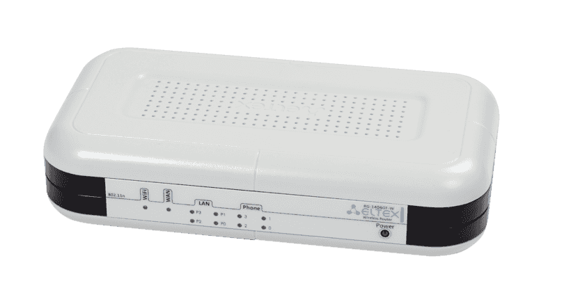 Абонентский VoIP-шлюз со встроенным роутером RG-1404GF-W