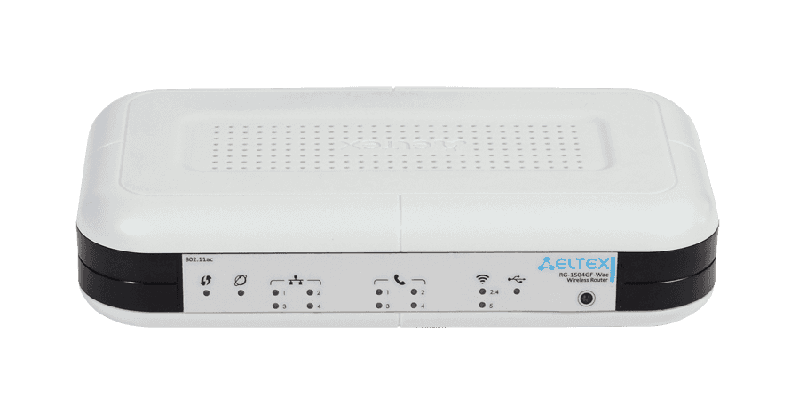 Абонентский VoIP-шлюз со встроенным роутером RG-1504GF-WAC